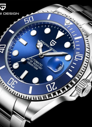 PAGANI DESIGN 2026 43MM Serie Water Ghost Orologio Meccanico di Lusso da Uomo con Ghiera in Ceramica, Vetro Zaffiro, Acciaio Inossidabile, Orologi Automatici da Uomo