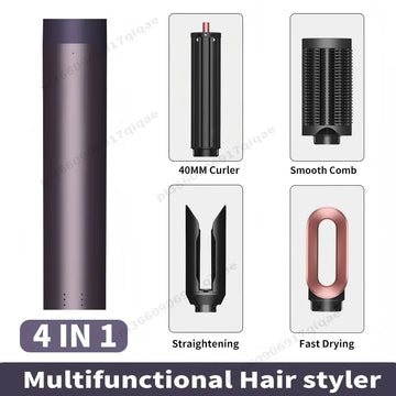 SenCiciMen 6-in-1 Air Styler & Hair Dryer Whit Auto-Wrap Curler Blow Dryer Brush, Thermal Brush and Straightener Brush For Fast Drying, Curls, Volumizing, Smooth Blowouts and Frizz Control Styling Tool Gift For Women