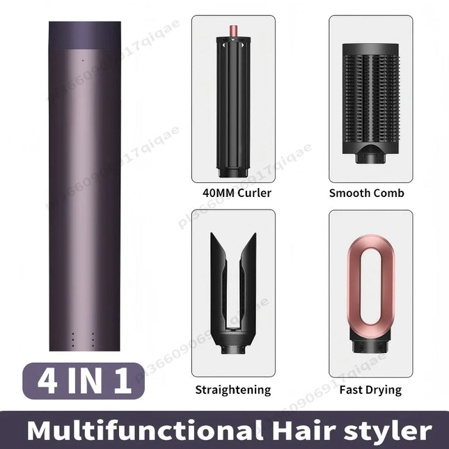 SenCiciMen 6-in-1 Air Styler & Hair Dryer Whit Auto-Wrap Curler Blow Dryer Brush, Thermal Brush and Straightener Brush For Fast Drying, Curls, Volumizing, Smooth Blowouts and Frizz Control Styling Tool Gift For Women
