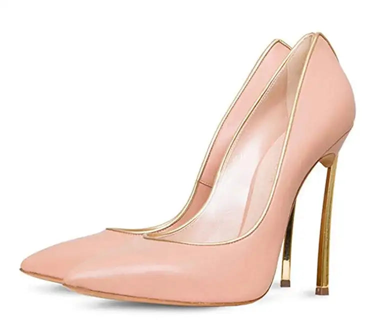 Nuove donne di estate pompe superficiale peep-toe tacchi alti scarpe da donna donna metallo stiletto punta a punta scarpe da donna Zapatos De Mujer platinumshop
