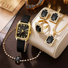 Orologi da donna quadrati di moda di lusso Orologio da polso al quarzo da donna di marca Classico semplice Femme Cinturino in pelle blu Relogio Feminino platinumshop