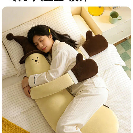 Banana King Soothing Patting Heatable Sleeping Body Pillow For Adult Women Side Sleeper Leg Hugging Pillow For Bedroom Nap Sleep
