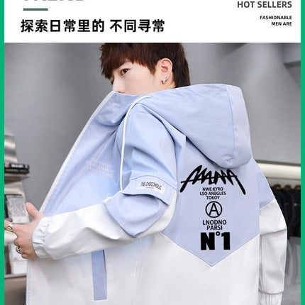 New  Autumn Winter Men's fleece Jackets Casual Warm Hooded Coats Sports Outwear Youth Tops Clothing