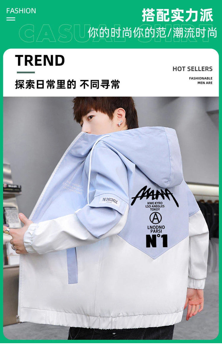 New  Autumn Winter Men's fleece Jackets Casual Warm Hooded Coats Sports Outwear Youth Tops Clothing