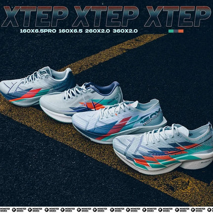 Xtep 360X 2.0 Professional Marathon Running Shoes For Men Racing Carbon Plate Shock Absorbent Sports Training Shoes 975219110035 PlatiNum