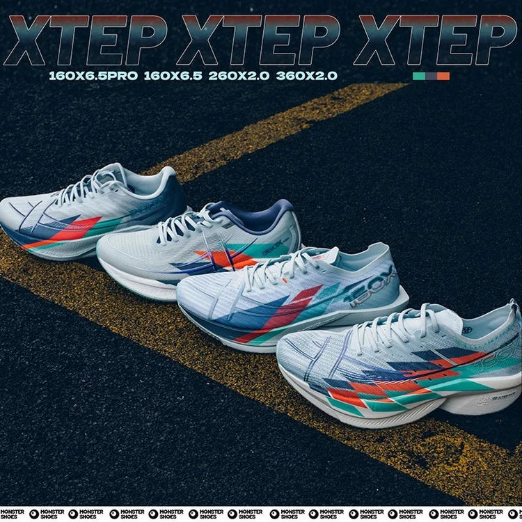 Xtep 360X 2.0 Professional Marathon Running Shoes For Men Racing Carbon Plate Shock Absorbent Sports Training Shoes 975219110035 PlatiNum