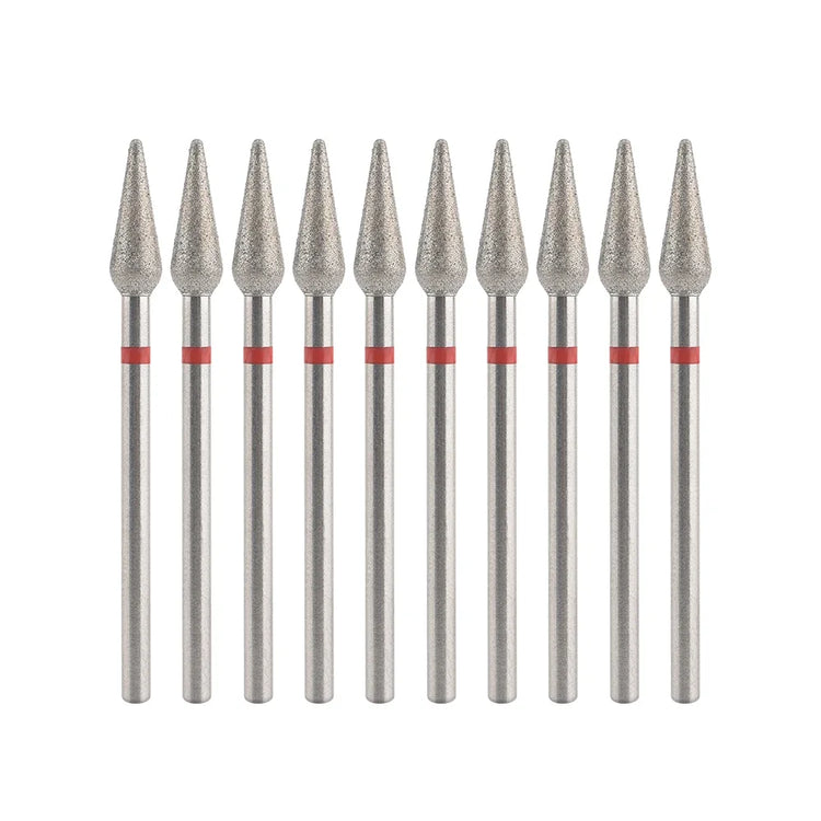 10Pcs Diamond Milling Cutter For Manicure Electric Nail Drill Bits Accessory Pedicure Machine Nail File Gel Remover Tool uñas Accesorios Y Herramientas