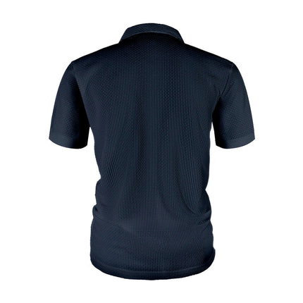 Men's Short Sleeve Summer T-Shirt with Ice Silk Lapel, Men's Top