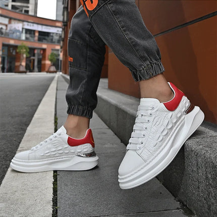 Leather Shoes Men's Skateboard Cricket for Men Sports Running Sneakers Male Luxury Designer Flats Platform