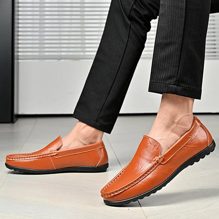 Scarpe Casual da Uomo in Pelle PU, Nuovi Arrivi, Mocassini Leggeri e Comodi, Scarpe da Guida e da Cerimonia, Slip-On