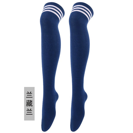 Calze Jk da donna Calzini cosplay per feste di Halloween Calzini sopra il ginocchio Calzini caldi Calza per stivali da donna Calzini lunghi a tripla banda
