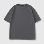 Four seasons 100% Cotton T shirts Man Casual Tees High quality Solid color Couple Oversized T shirts Black White Grey Sports Top PlatiNum