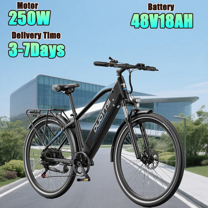 Bicicletta Elettrica DUOTTS C29 Max con Motore da 250W, Batteria 48V18AH, Freno a Disco Idraulico, Pneumatici da 29 Pollici, E-bike per Pendolari Urbani