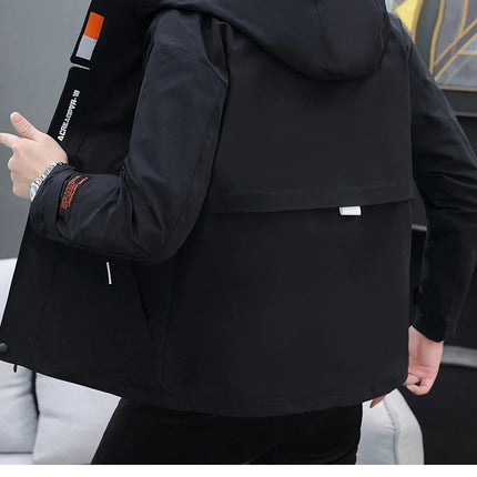 Men's Autumn/Winter Jackets New Arrived Trendy Brand Couple Jacket Men's Women's Handsome Casual Hooded Work Jacket Coat