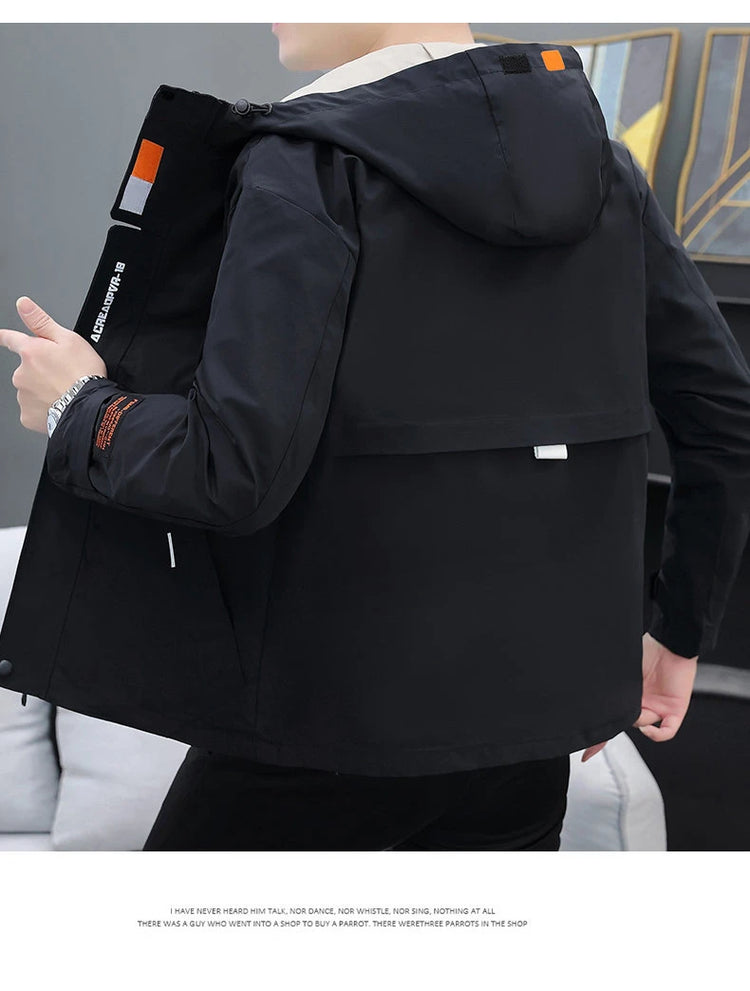 Men's Autumn/Winter Jackets New Arrived Trendy Brand Couple Jacket Men's Women's Handsome Casual Hooded Work Jacket Coat