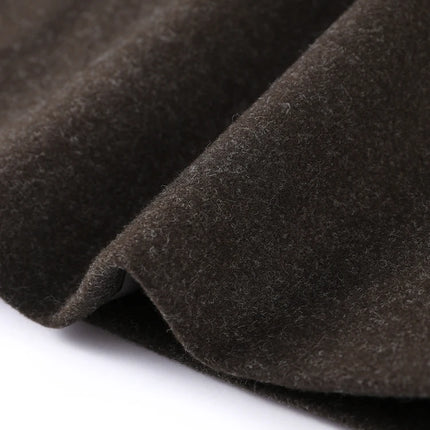 Women's Long Woolen Overcoats Stand Collar Single Breasted Lace Up Oversized Coat Autumn Winter Female Loose New Chic Outerwears