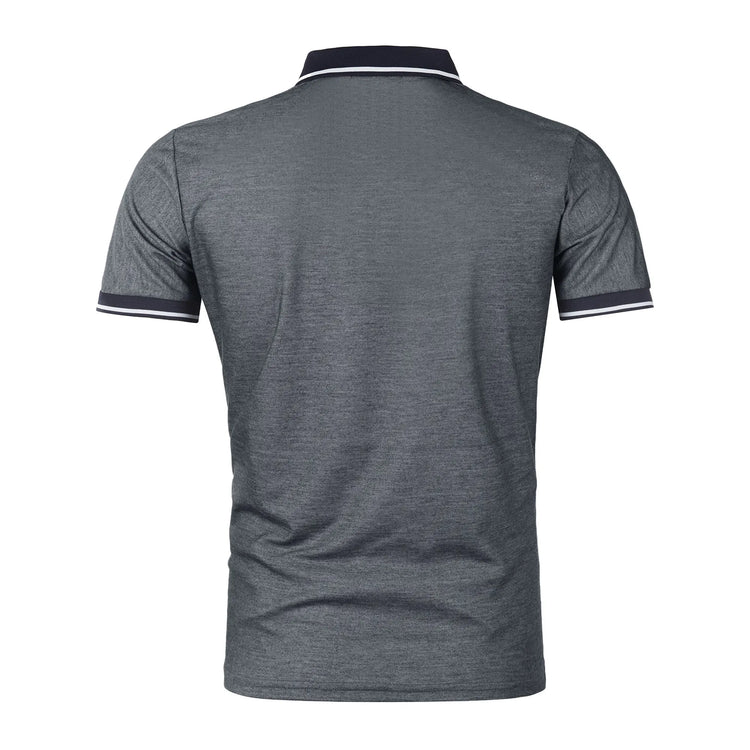 Top a maniche corte da uomo T-shirt casual quotidiana a maniche corte con risvolto casual a maniche corte T-shirt casual da uomo