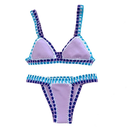 Set bikini verde all'uncinetto Costume da bagno donna Costumi da bagno Costumi da bagno Feminino Bikini Maillot De Bain Femme Badeanzug Damen Costume da bagno PlatiNum