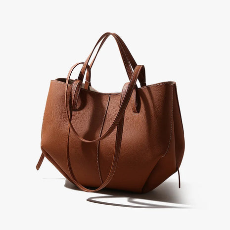 2026 Borse a Mano in Vera Pelle di Prima Qualità per Donna, Borsa a Spalla Grande di Alta Qualità, Borse da Viaggio, Borsa da Viaggio alla Moda per Donna, Marrone