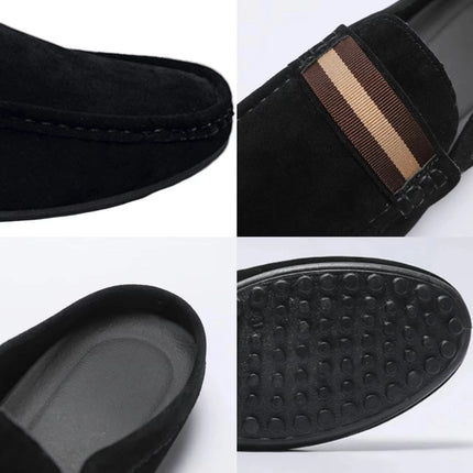 Muli da uomo scarpe Casual in pelle scamosciata leggera nuovi uomini pigro per il tempo libero mezze pantofole traspiranti Slip on scarpe da passeggio mocassino