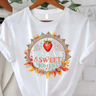 Comoda maglietta con stampa da donna T-shirt floreale Harvest the Moments |   Maglietta da donna ispirata all'autunno