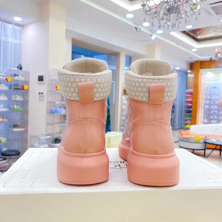 Men Platform Casual Shoes Oversized High-top Sneakers Fashion Motorcycle Boots Comfortable Ankle Boots Fashion Sports Shoes