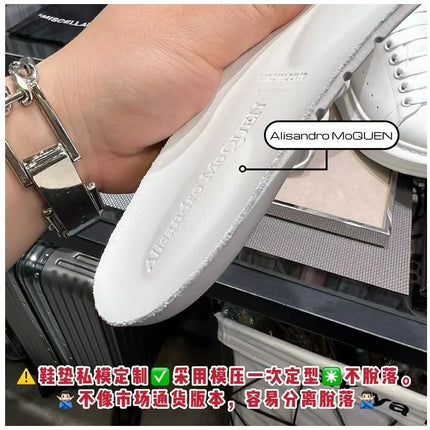 American European Fashion Casual Shoes Unisex White Platform Sneakers Man Sport Shoes In Printing Leather Women Heighten Loafers