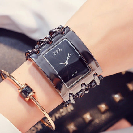 Orologio da donna di marca di lusso Abito con strass Orologi da polso da donna Eleganti orologi femminili in oro per le donne Montre Femme 2025 platinumshop