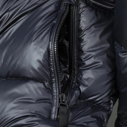 Winter Mens Down Coat Windproof Waterproof Outside Casual Outerwear Zip High Street Fashion Men Warm Hooded Windbreaker Jacket