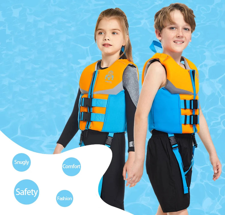 Gilet da bagno per bambini, giubbotto di galleggiamento per ragazzi e ragazze, costume da bagno galleggiante galleggiante, aiuto per il nuoto di galleggiamento per bambini 50N