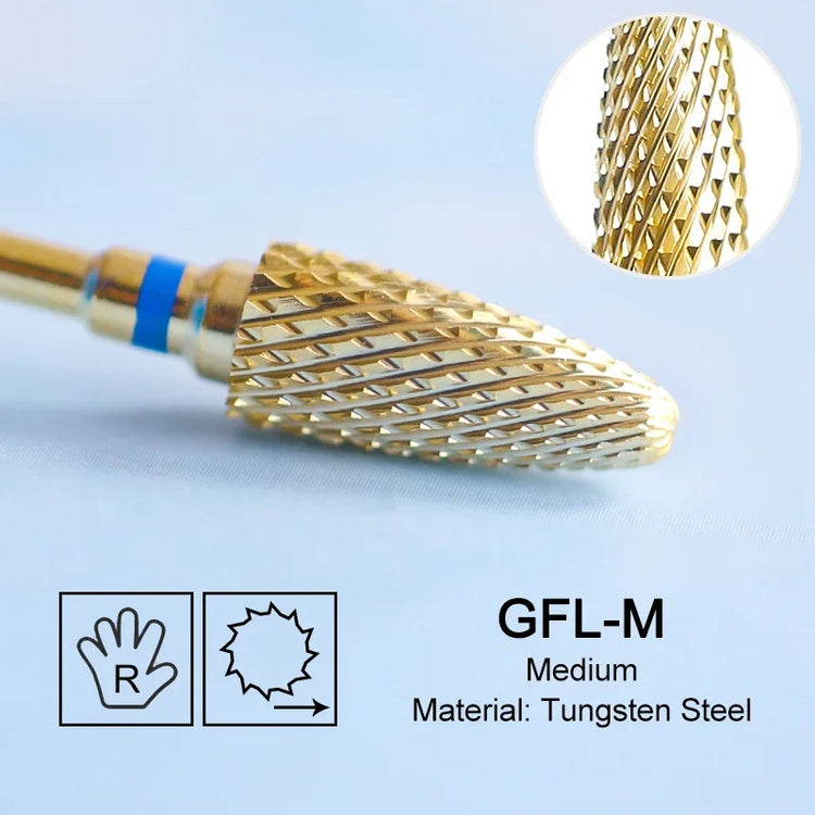 Carbide Large Cone Nail Drill Bits Electric Milling Cutter For Gel Polish Removal Grinding DIY Home Salon Manicure Pedicure Nail Art Accessories Supplies