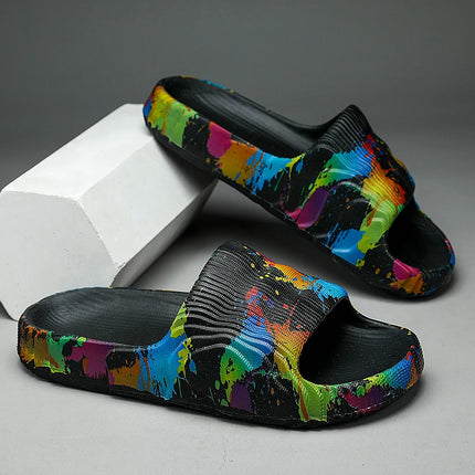 Scarpe estive da uomo Pantofole da spiaggia Scivoli antiscivolo in EVA all'aperto Moda donna Appartamenti Infradito Sandali casual Casa di lusso