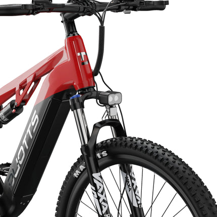 DUOTTS E29 E-bike con Motore 250W, Batteria al Litio 48V 13.5Ah, Bicicletta Elettrica con Pneumatici Fat da 27.5 Pollici, Velocità Fuoristrada 25 km/h