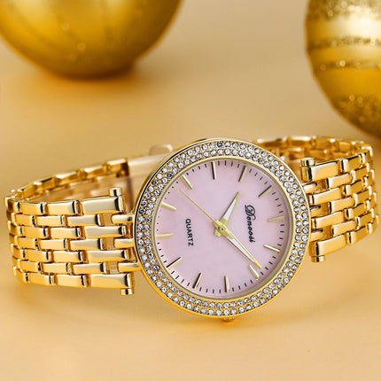 Orologio al quarzo da donna DENVOSI Orologio da polso da donna All-match con montatura di diamanti di lusso elegante e alla moda delle migliori marche platinumshop