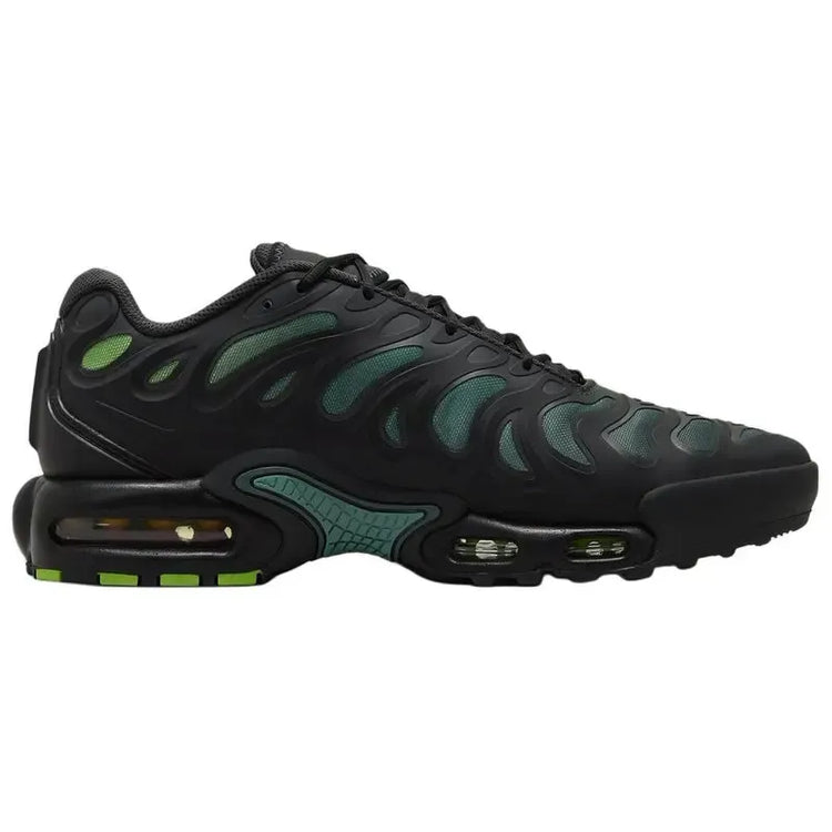 Nike Air Max Plus TN Drift Black Green Strike Men Women Tuned Air Cushioning Support Retro Running Shoes FD4290-006
