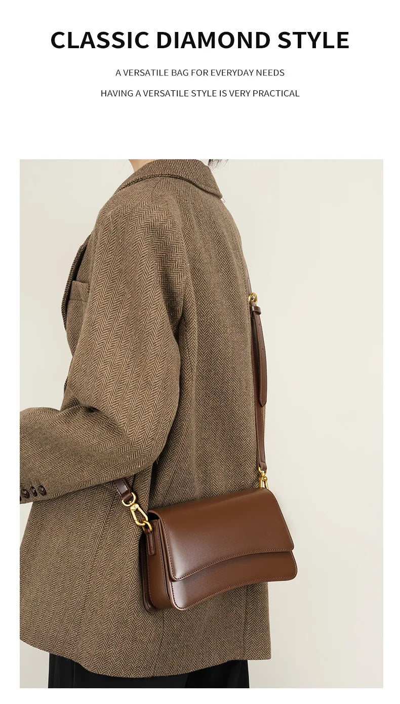 YANATARI underarm cowhide Genuine leather handbags women vintage shoulder bag female luxury bags womens high quality 2025