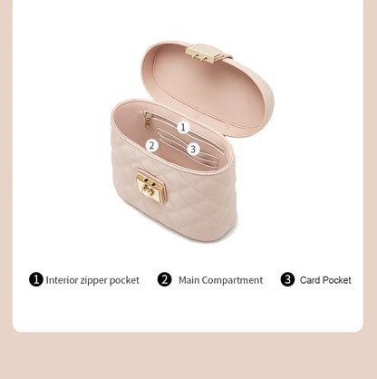 FOXER Split Leather Women's Box Mini Handbag Fashion Brand Crossbody Shoulder Bag Lady Messenger Bag Elegant Small Tote