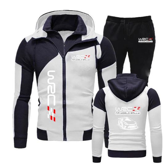 Campionato mondiale delle rally WRC personalità Cerniera diagonale Camicia anti-collisione Con cappuccio Coulisse Felpe sportive Pantaloni Tute