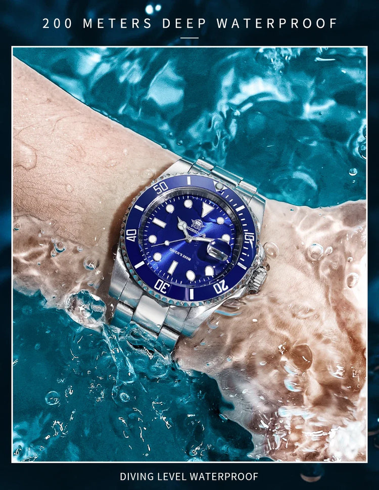ADDIESDIVE Man Watch High Quality Ceramic Bezel Business Leisure 41mm Quartz Watches BGW9 Luminous 200m Waterproof Diver Watch