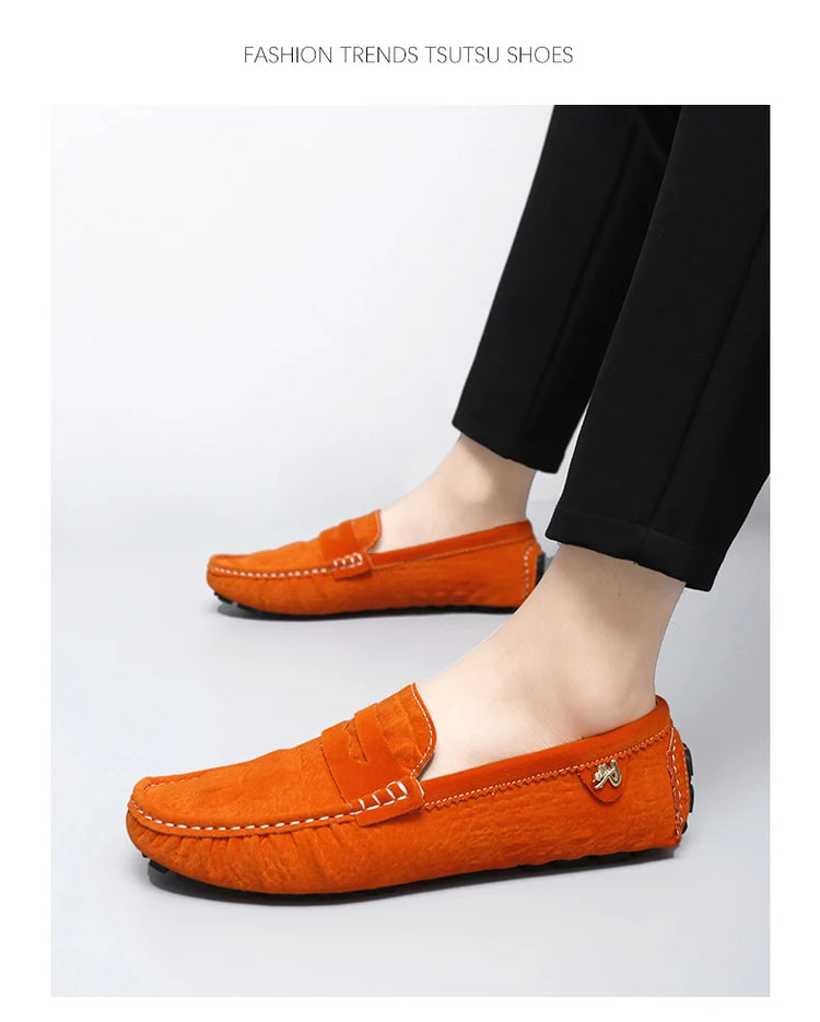 Scarpe Italiane Formali da Uomo, Mocassini in Pelle Fatti a Mano, Scarpe Casual da Guida, Slip-on di Lusso Comodi per Uomo
