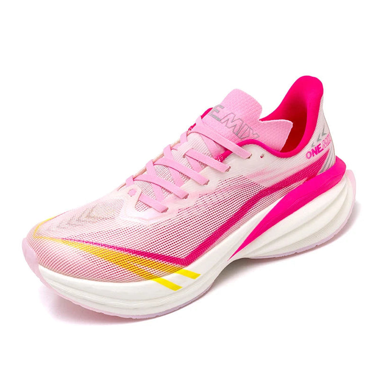ONEMIX YUE SHUANG Scarpe da corsa estive da uomo Design leggero Asciugatura rapida Maratona Supporto per l'assorbimento degli urti Sneakers da uomo PlatiNum