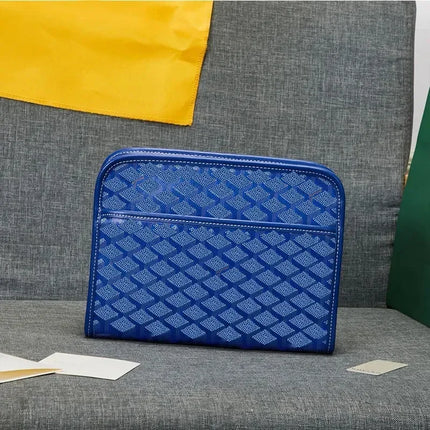 Borsa a tracolla unisex in vera pelle, borsa multifunzione da portare sotto il braccio, borsa portadocumenti portatile per viaggi d'affari