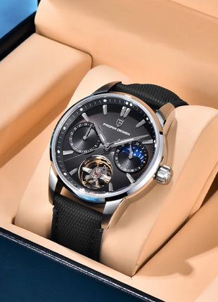 PAGANI DESIGN 41MM Orologio da uomo Orologio meccanico automatico di lusso Orologio da pilota impermeabile in acciaio inossidabile da 100 m PDYS021