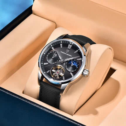 PAGANI DESIGN 41MM Orologio da uomo Orologio meccanico automatico di lusso Orologio da pilota impermeabile in acciaio inossidabile da 100 m PDYS021