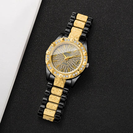Orologi da donna con diamanti di lusso Orologio da polso al quarzo da donna con quadrante arabo alla moda Reloj Mujer Orologio da ragazza regalo (senza scatola) platinumshop
