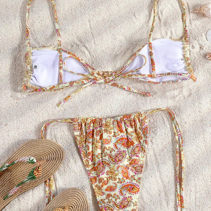 ZRTAK Costume a due pezzi Bikini 2025 Costume da bagno donna Push Up Costume da bagno Bikini sexy Set Costumi da bagno Stampa Beachwear Biquinis solidi platinumshop