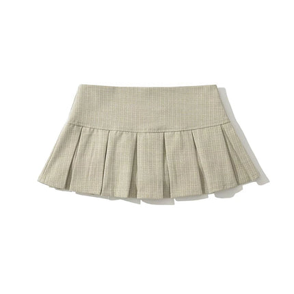 YENKYE Amerikanischer Retro Faltenrock Damen Sommer Sexy Niedriger Taille Rock Cool Girl Y2K Saia