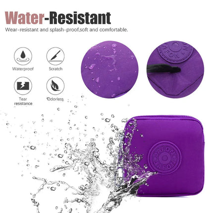 Mini Nylon Waterproof Coin Purses Key Bag Wallets Portable Square Small Card Holder Zipper Zero Wallets Card Bags Headphone Bags PlatiNum