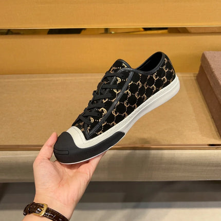 New Genuine Leather Men's Lace-up Type Sports Shoes Fashion Casual Sneaker First Layer Cowhide Running Shoes