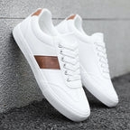 Men's Fashionable Casual Sports Sneakers - Round-Toe Lace-Up Design, Offering a Comfortable Experience Suitable for All Seasons